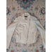 Aqua Women's Cream White Genuine Leather Moto Jacket Size M
