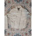 Aqua Women's Cream White Genuine Leather Moto Jacket Size M