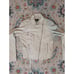 Aqua Women's Cream White Genuine Leather Moto Jacket Size M