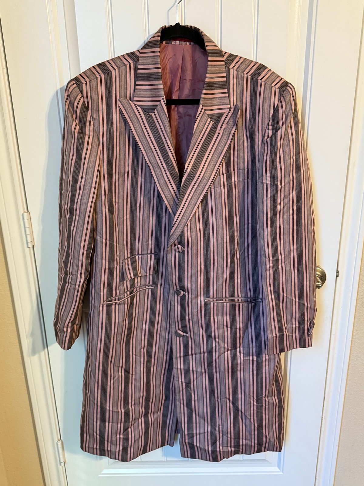 Vitaliano Super 150 Pink Stripped Jacket 42L
