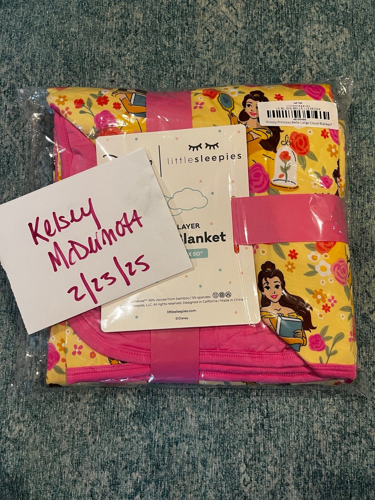 Little Sleepies Disney Belle Cloud Blanket