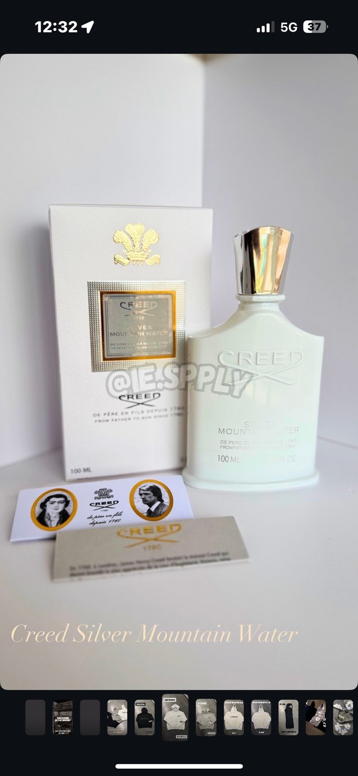 CREED SILVER MOUNTAIN WATER 3.3 OZ BRAND NEW & SEALED