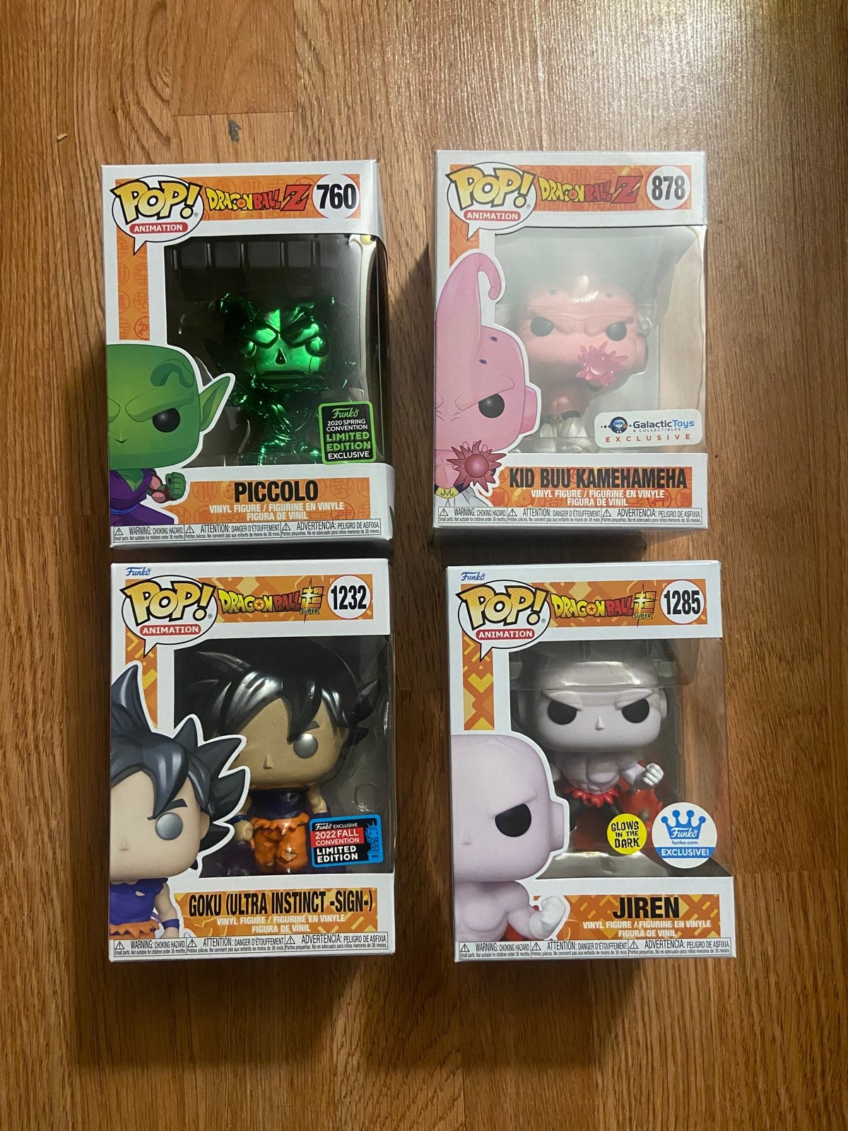 Dbz funko pops