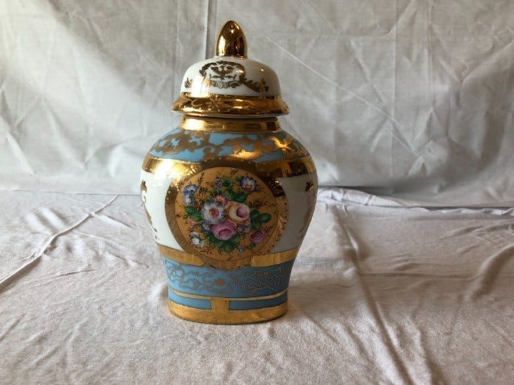 Vintage Hand Painted Porcelain Jar 1898 CHINA COMPANY
