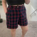 Vintage Plaid Checker Hipster Hippie Artsy Art Boho Bohemian School Work Shorts