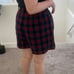 Vintage Plaid Checker Hipster Hippie Artsy Art Boho Bohemian School Work Shorts