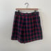 Vintage Plaid Checker Hipster Hippie Artsy Art Boho Bohemian School Work Shorts