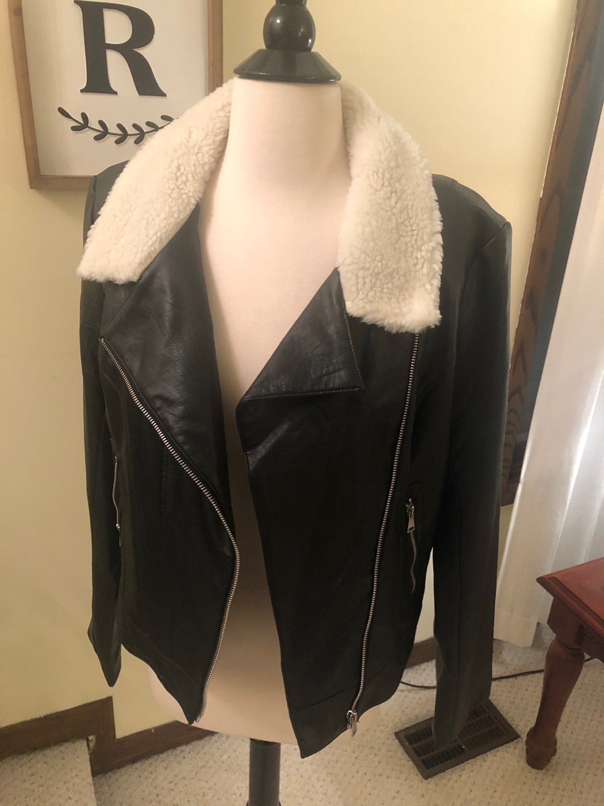 Faux Leather Jacket
