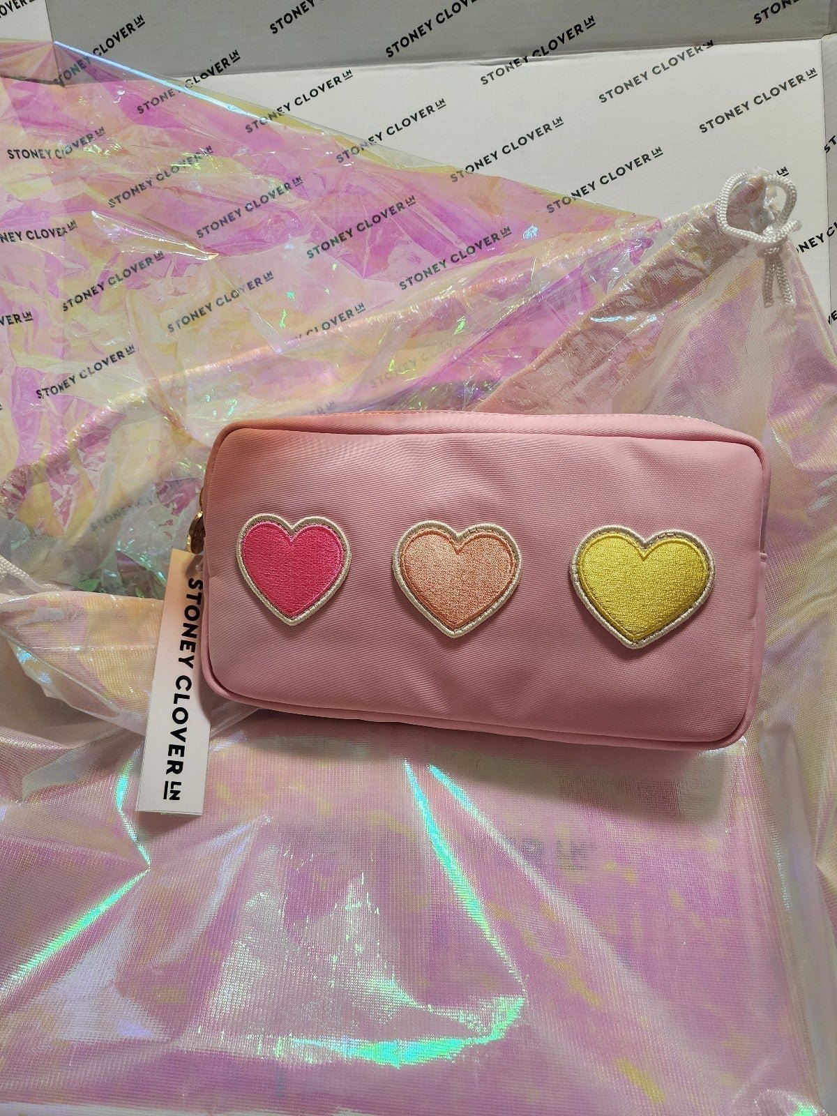 Stoney Clover Lane Hearts Pouch