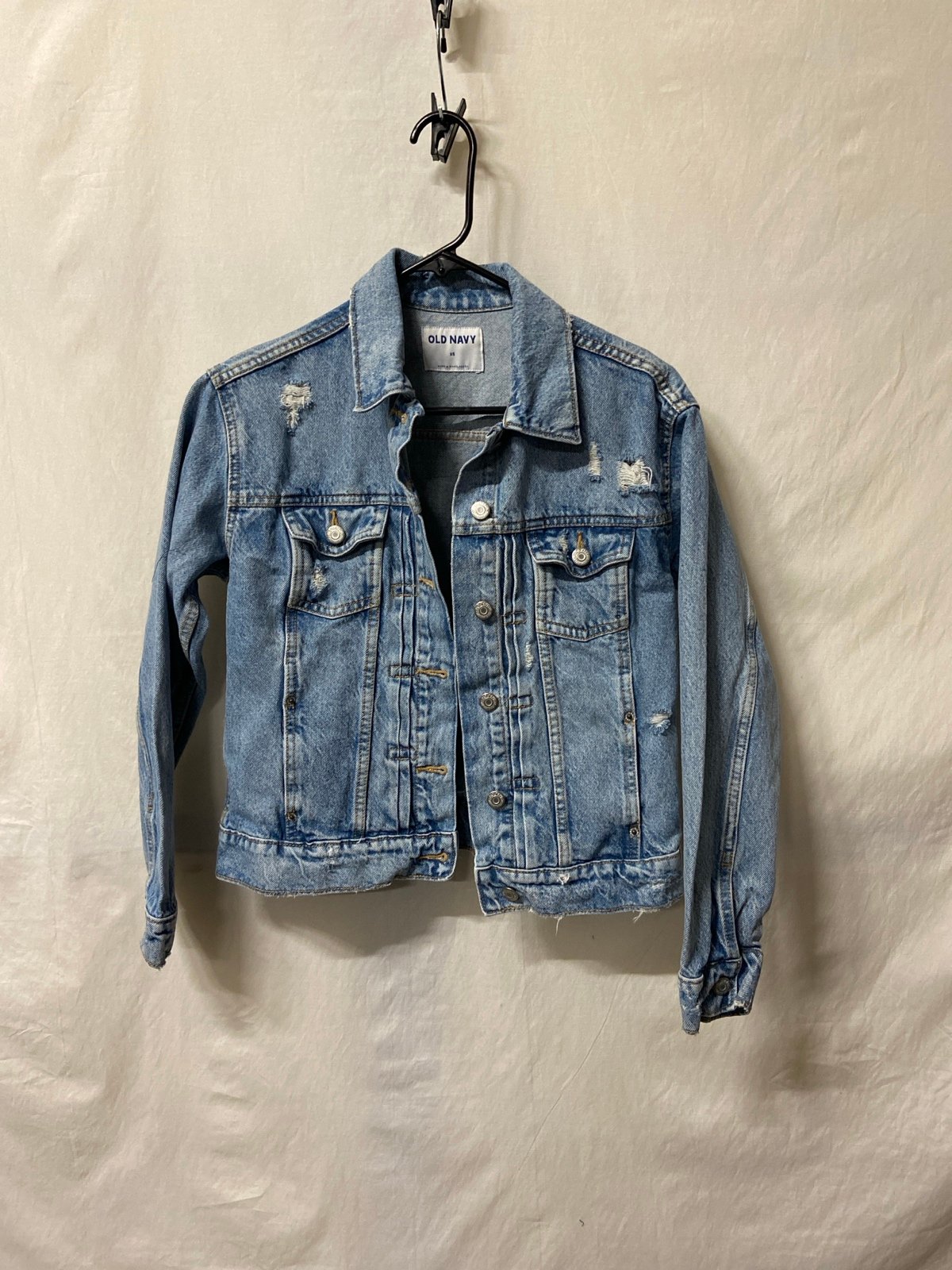 SUGAR SKULL DISTRESSED JEAN JACKET