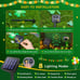 Window Lights,11.6IN 74LED Green Iron Frame Silhouette Lights