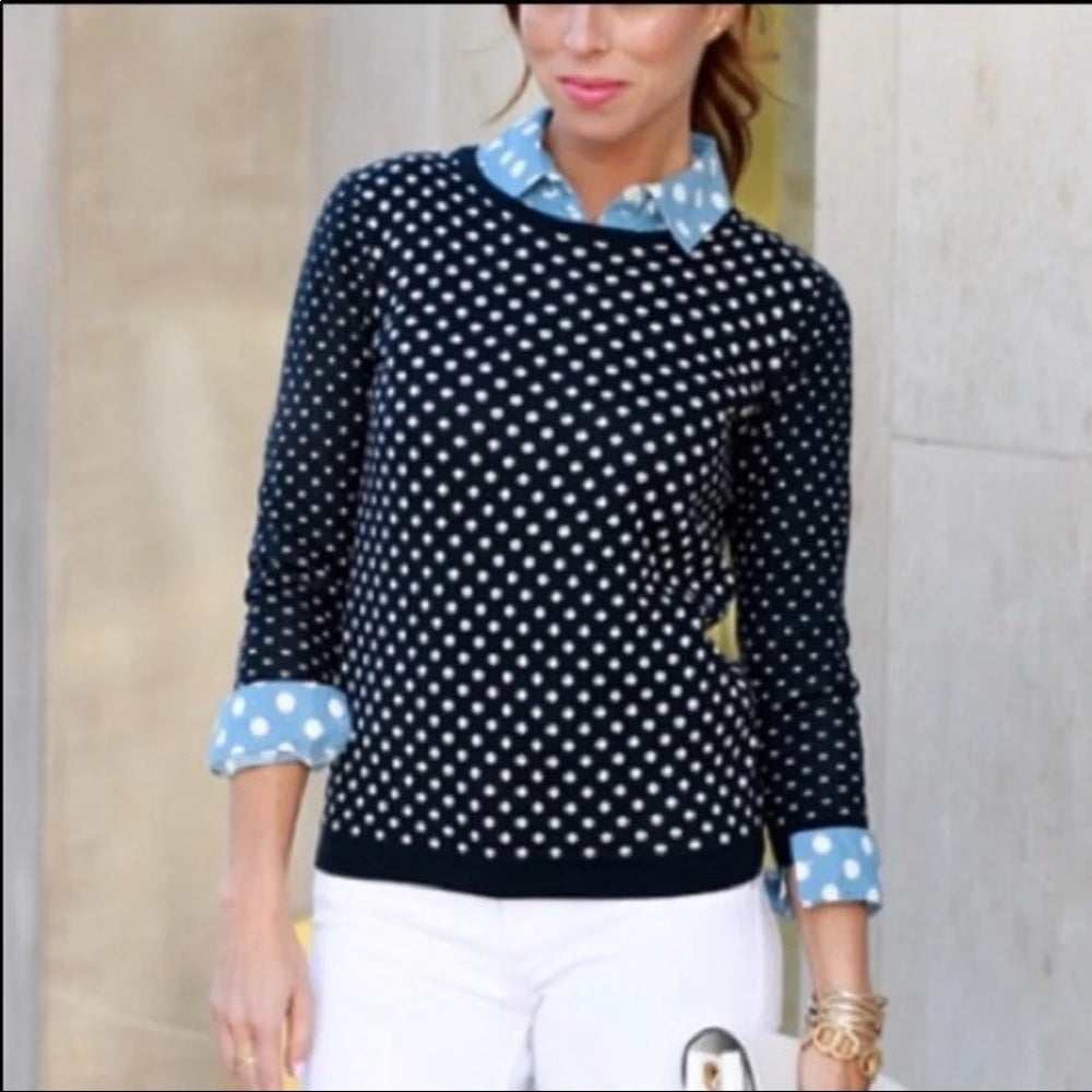 Loft polka dot sweater sale