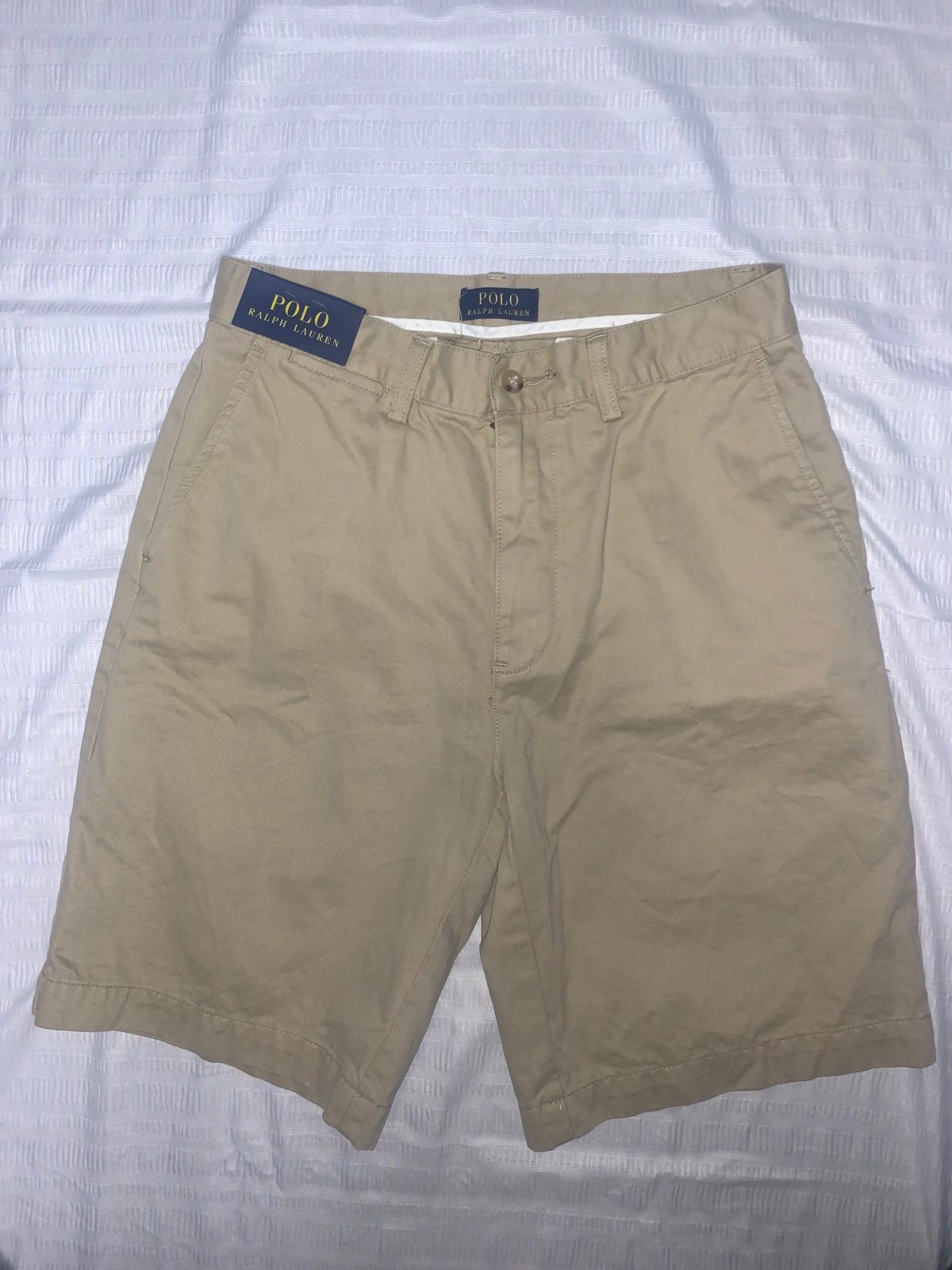 Polo Ralph Lauren Mens Size 29 Chino Khaki Shorts NWT 70 B46