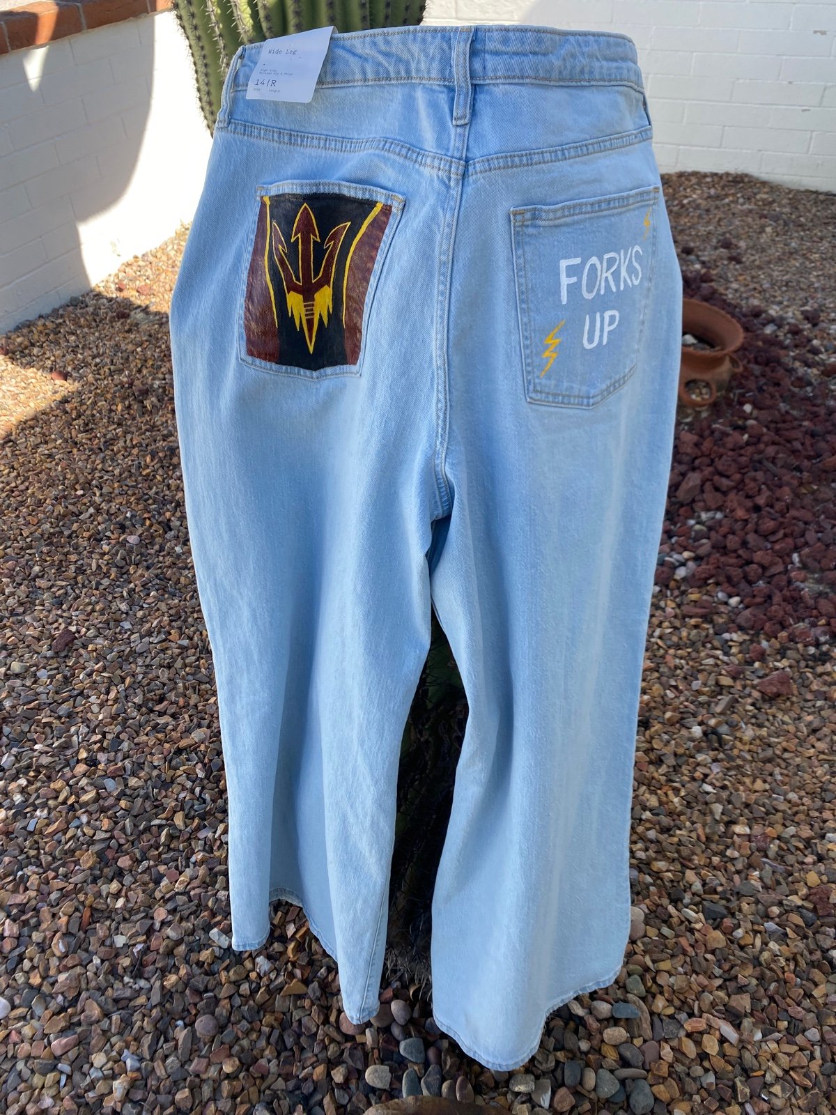 Hand Painted ASU Jeans