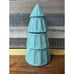 Light Green Winter Tree Cookie Jar 14” Tall