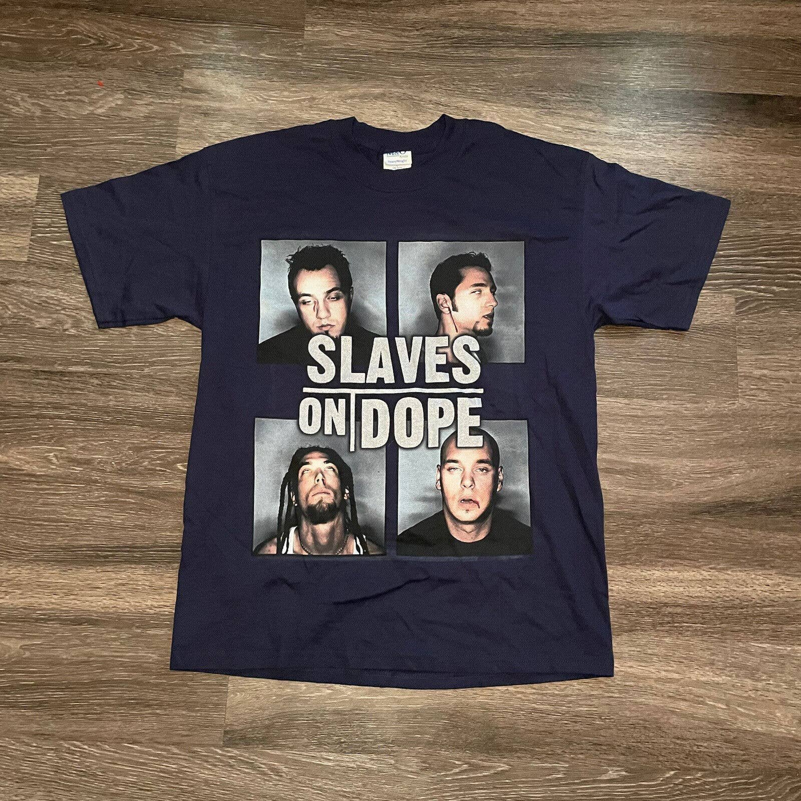 Vintage Slaves On Dope T Shirt Metal Band Shirt Adult Large Graphic Tee