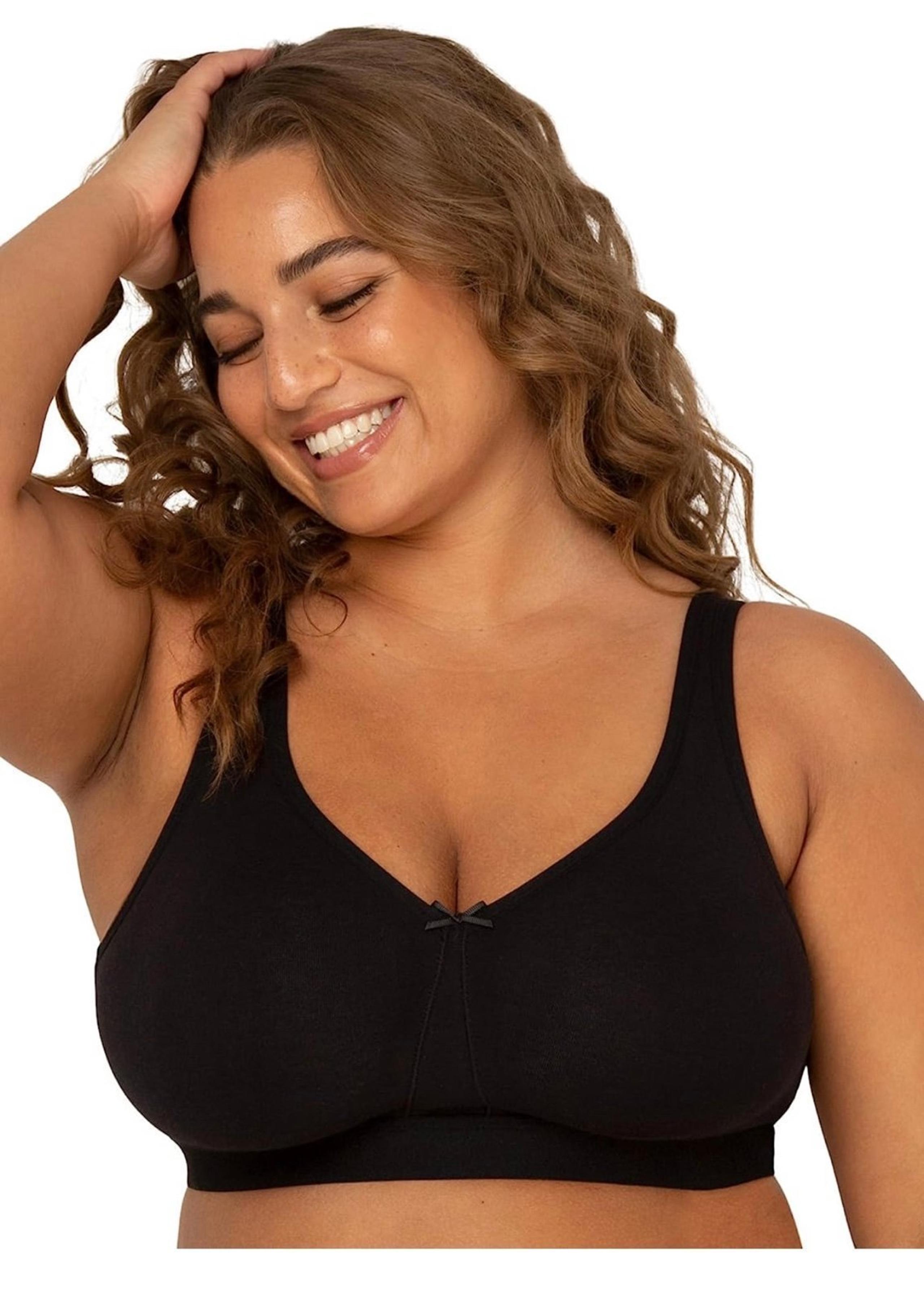 (2) Fruit of the Loom Women's Plus-Size Wireless Cotton Bras 38 D