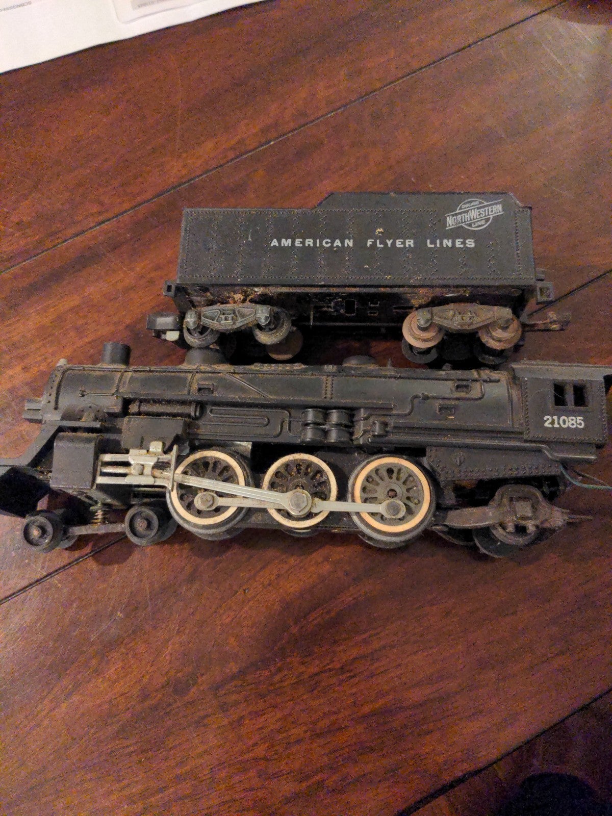 American Flyer S Gauge #21085 4-6-2 Steam locomotive and tender