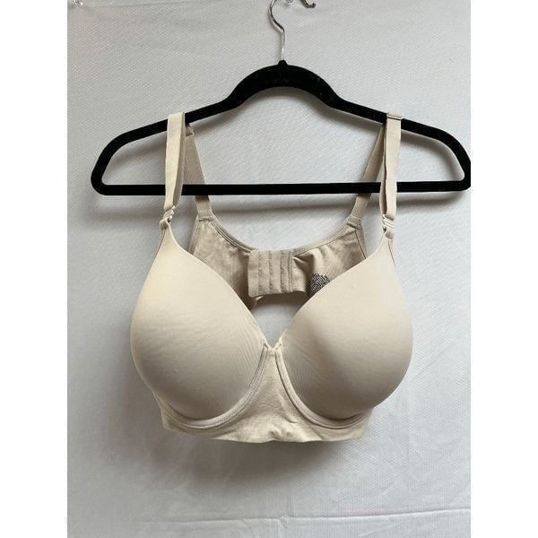 Warner's Womens Wire Free Adjustable Straps Full Coverage Bra Beige Size 40C