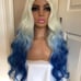 28 Blonde/Blue Lace Front