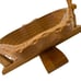 Vintage Unique Collapsible Wooden Accordion Folding Fruit Basket Wood Trivet