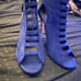 Heels open toe zip up heel