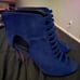 Heels open toe zip up heel