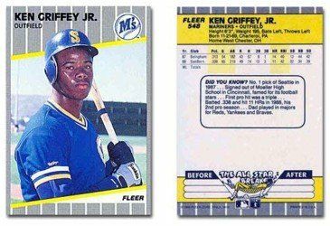 1989 Ken Griffy Jr Rookie card