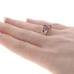 Yellow Gold Amethyst Ring - 14k Rectangle & Square 3.30ctw V2971