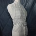 Women's Zara Tan & White Striped Halter Backless V Neck Sleeveless Beige Top