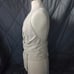 Women's Zara Tan & White Striped Halter Backless V Neck Sleeveless Beige Top