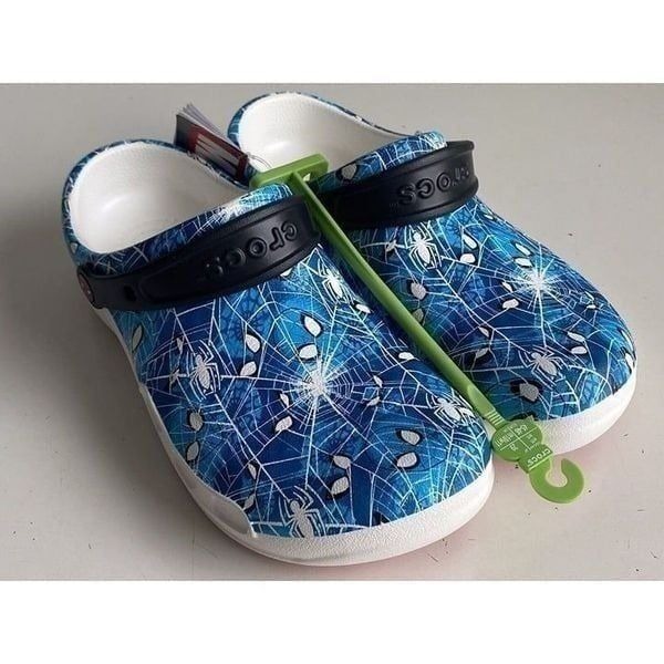 Crocs Spider-Man Spiderman Bistro Graphic Clogs 208842-100 Men’s Sz 11 NEW