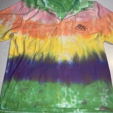Grateful Dead Inspired Deadhead Tie Dyed Polo Mens 2XL