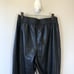 Good American Good 90's Faux Leather Trousers Black Drawstring Size 3 NWT's