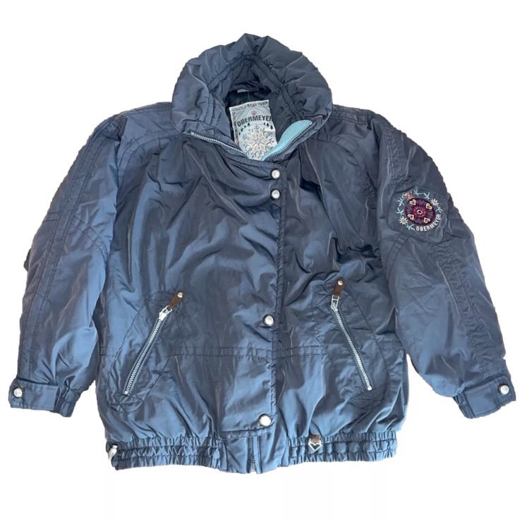 OBERMEYER Monica Gray Ski 1947 Winter Snow Jacket Puffer Womens Size: 10