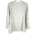 Lulus Heather Gray V-Neck Knit Pullover Top XS Long Sleeves NWT