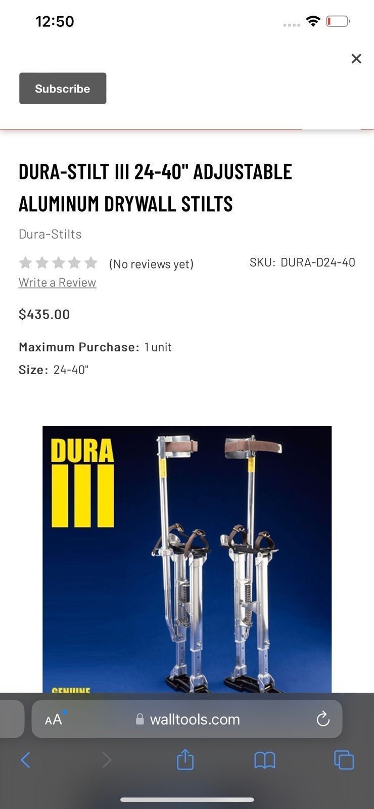 Wal Board Tools first t wall tools stilts stilt pair