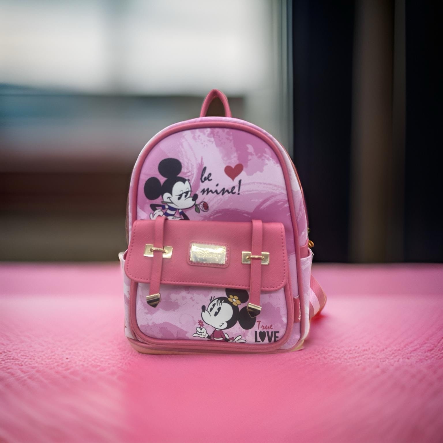 Disney Mickey and Minnie Vegan Leather 11" Mini Backpack