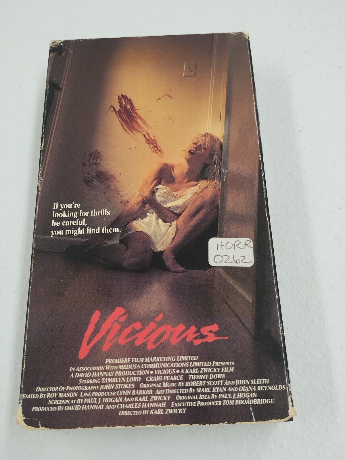 Vicious VHS - RARE 80s Horror Slasher Thriller Cult Classic Vintage 1988 HTF VTG