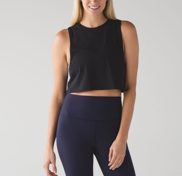 Lululemon Muscle Love Black Tank Size 4