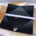 Japanese Lacquered Wood Serving Tray Makie Leaves Vtg Plate Square Black