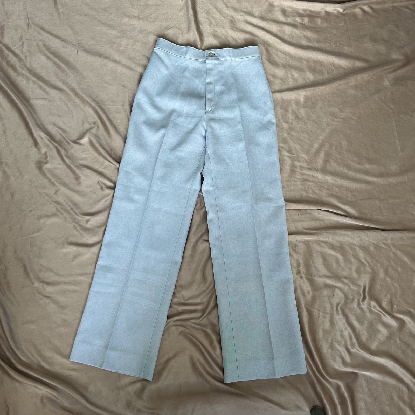 Vintage Light Blue Wide Trouser