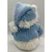 Disney Exclusive White Winnie the Pooh 12 Stuffed Plush Blue Sweater Snowflakes