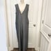Anthropologie Cartonnier Jumpsuit Women Wide Leg Cropped Stripe V Neck MEDIUM