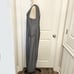 Anthropologie Cartonnier Jumpsuit Women Wide Leg Cropped Stripe V Neck MEDIUM