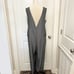 Anthropologie Cartonnier Jumpsuit Women Wide Leg Cropped Stripe V Neck MEDIUM