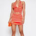 Brand new tiger mist Giselle halter top