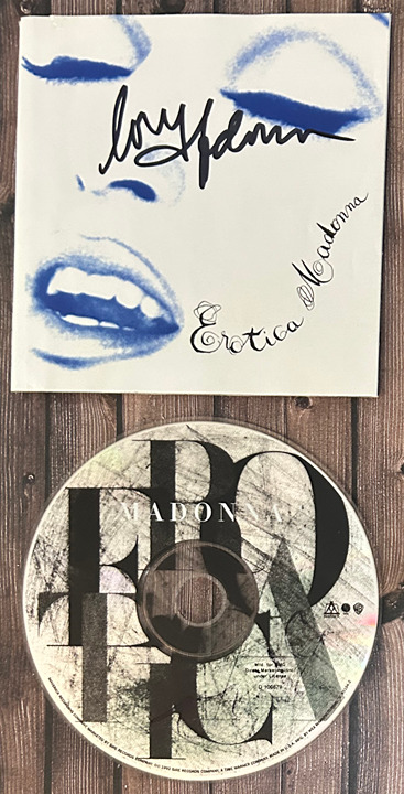 Madonna Erotica CD Signed Pop Fever Autographed