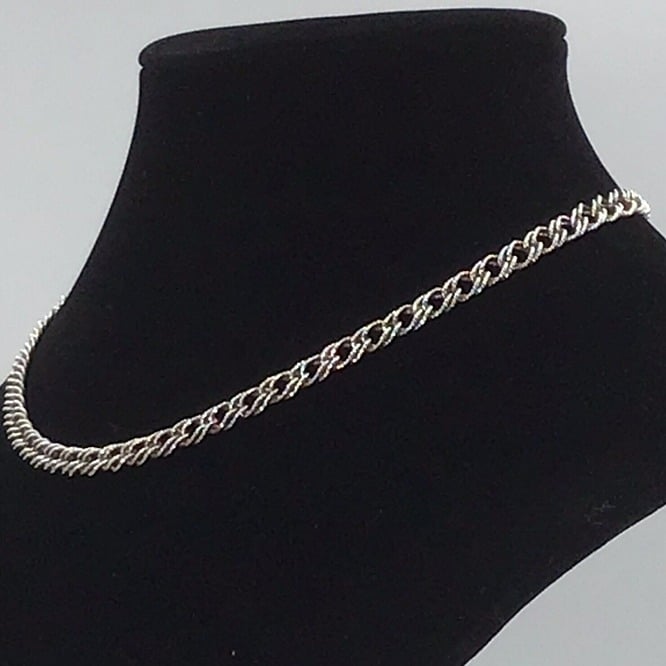 Sterling Silver Rambo Chain Italy Vintage 7mm 20.4g 18”