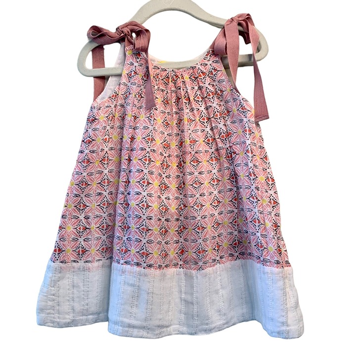 ROBERTA ROLLER RABBIT Girls Summer Dress 2 2T Toddler Girl Shoulder Ties Beach
